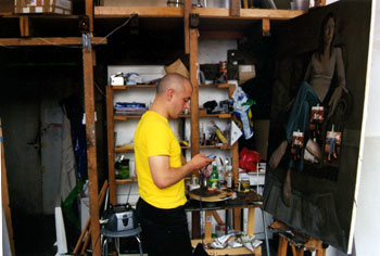 Benni in his studio