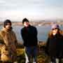 Benni, Anthony, Sara and the Tay. A walk up the hill behind our house in Newport.