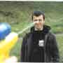 Benni getting wet, Art School trip to Auchmithie Beach, 1994